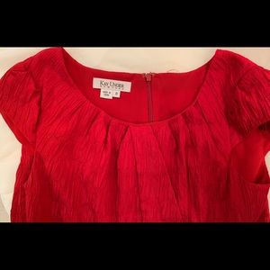 Kay Unger Women Red Casual Dress size 0